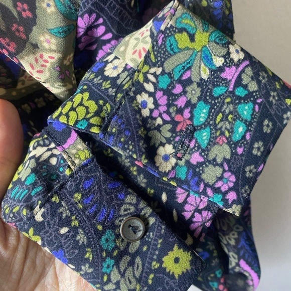 Dolan by Anthropologie Odessa Paisley Blouse sz Small - Picture 7 of 9